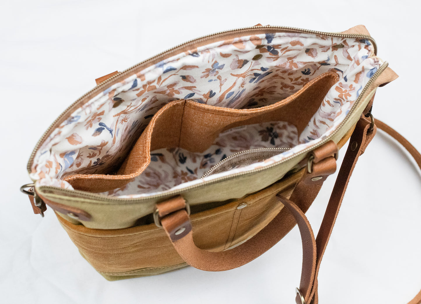 Cami Crossbody - Tan and Brown