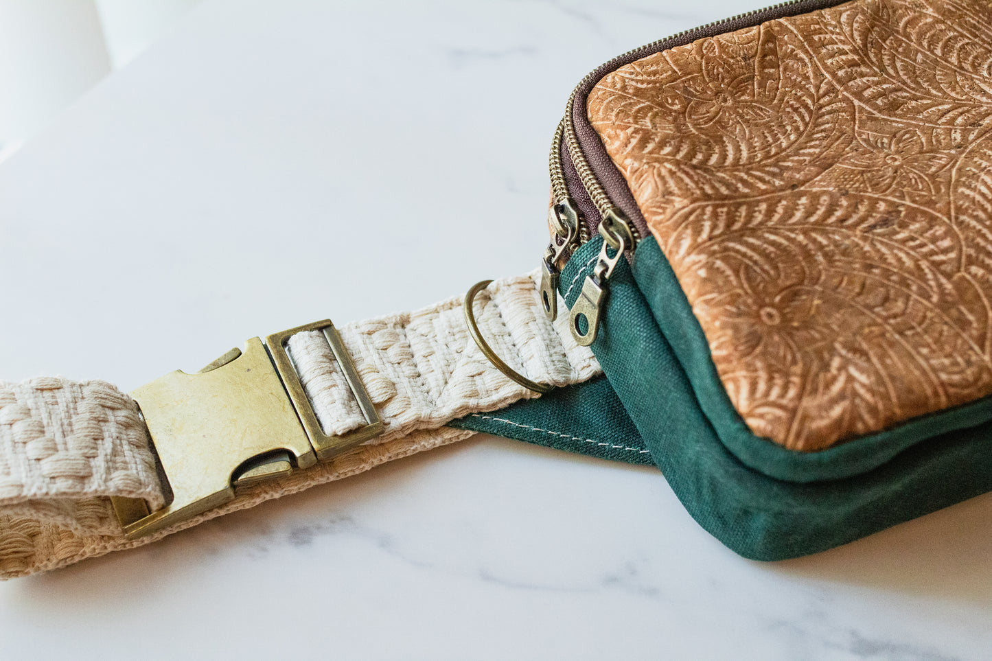 Essential Cargo Belt Bag - Floral Cork