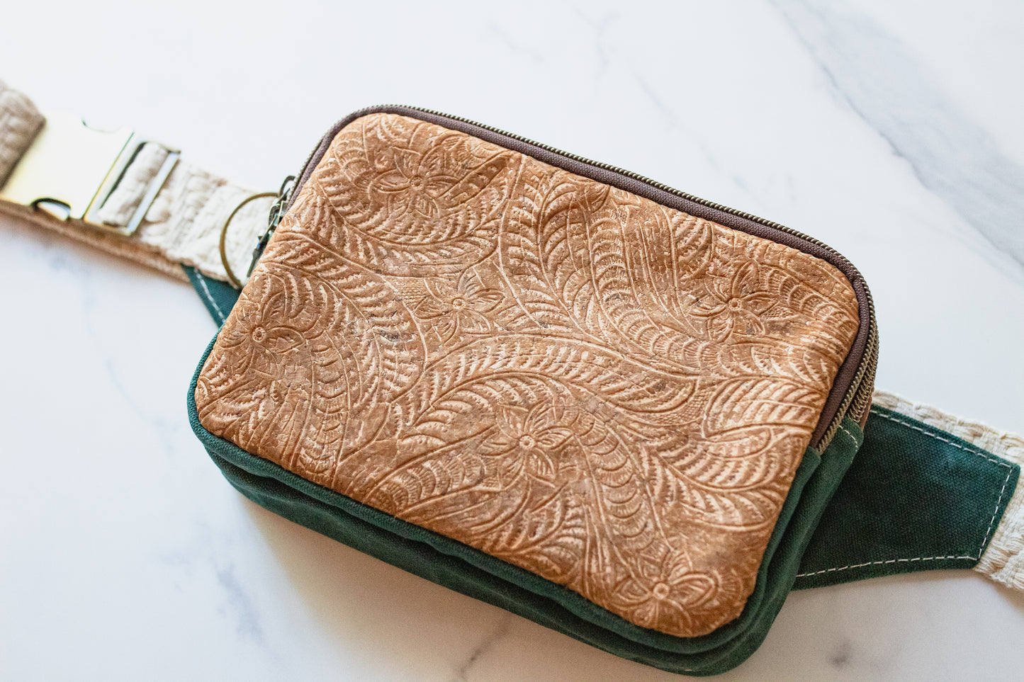 Essential Cargo Belt Bag - Floral Cork