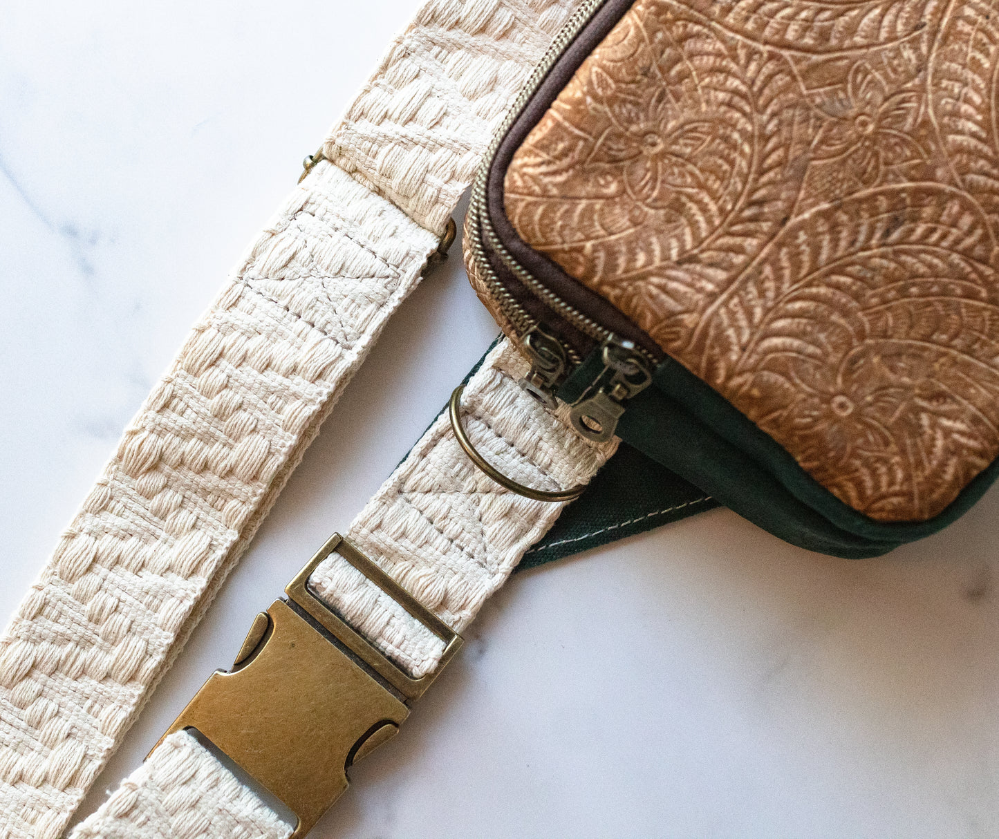 Essential Cargo Belt Bag - Floral Cork