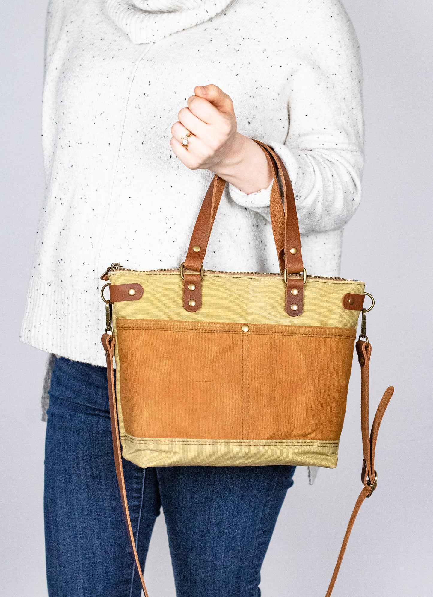 Cami Crossbody - Tan and Brown